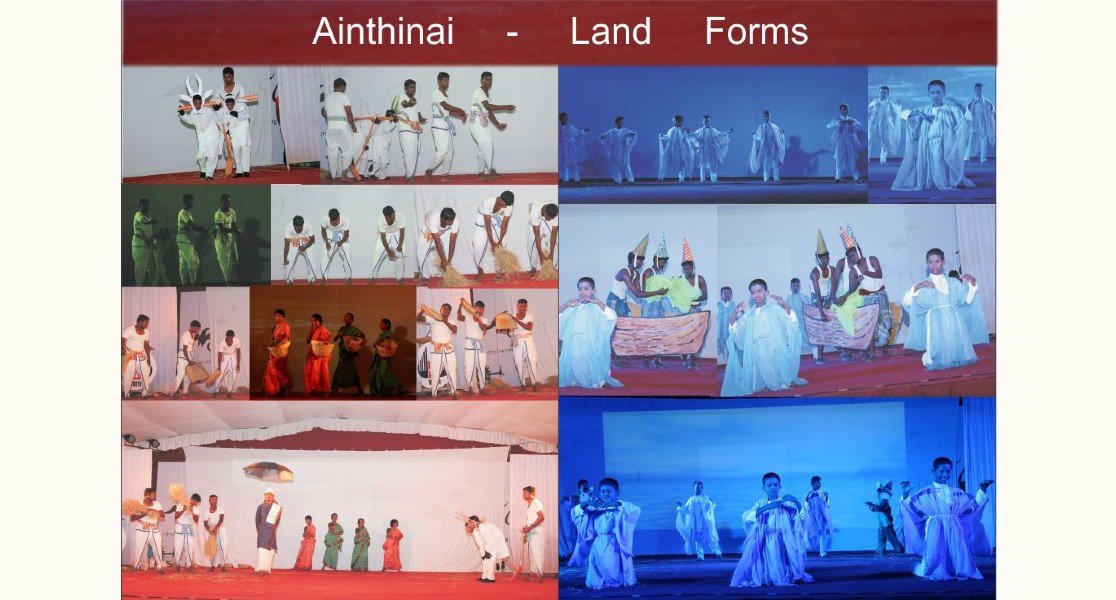 Photo of culturals named Ainthinai Land forms in Golden Jubilee celebration