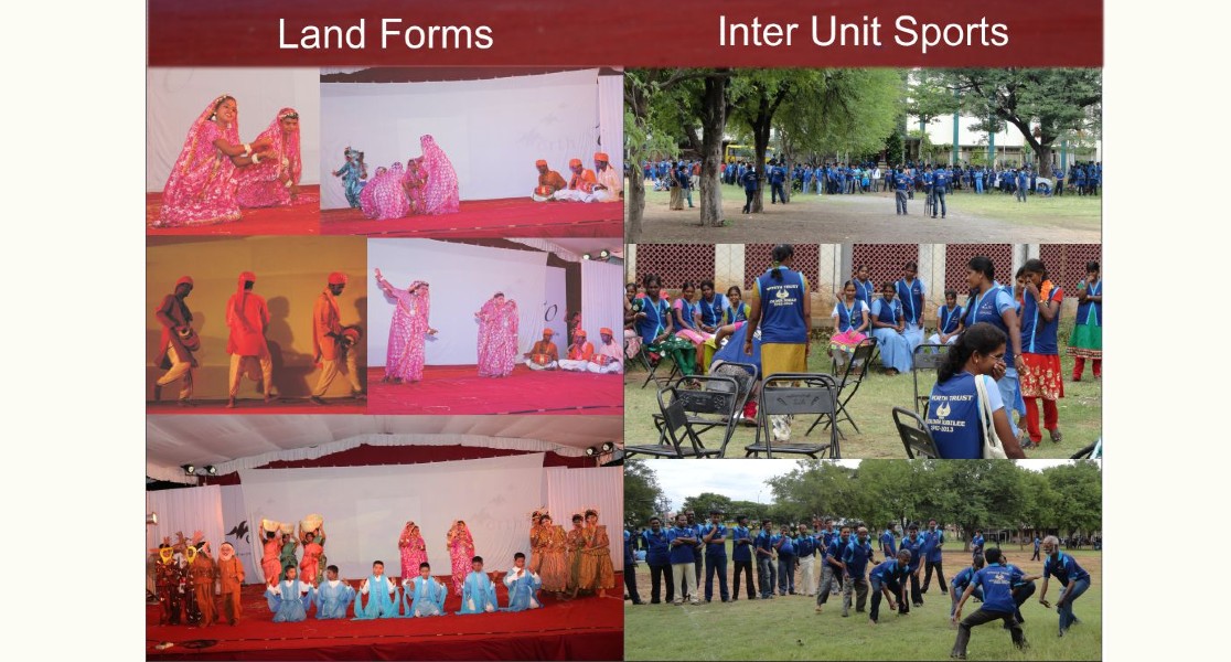 Photo of culturals named Land forms and Inter Unit Sports in Golden Jubilee celebration